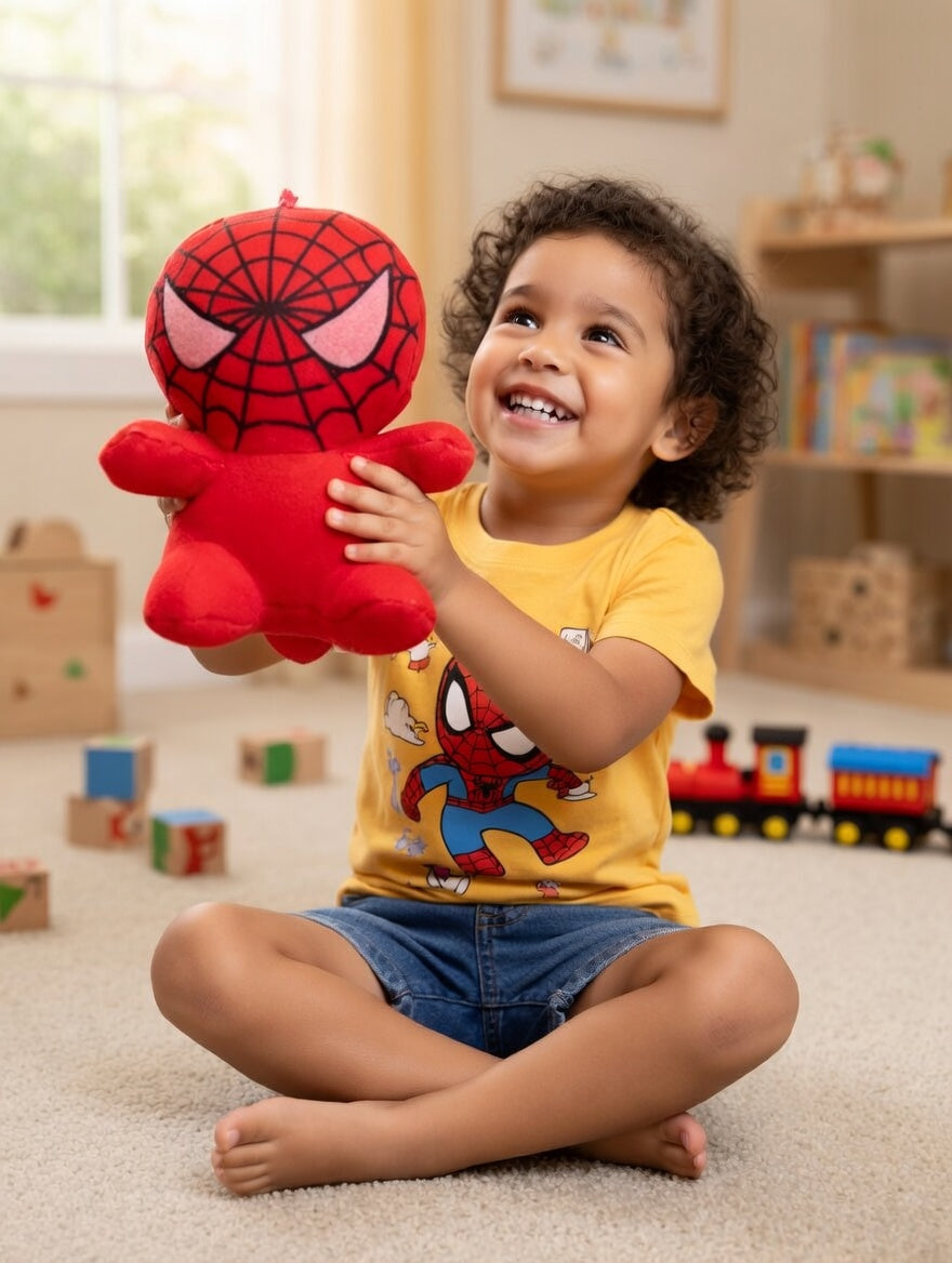 Lodër pellushi spiderman për fëmijë