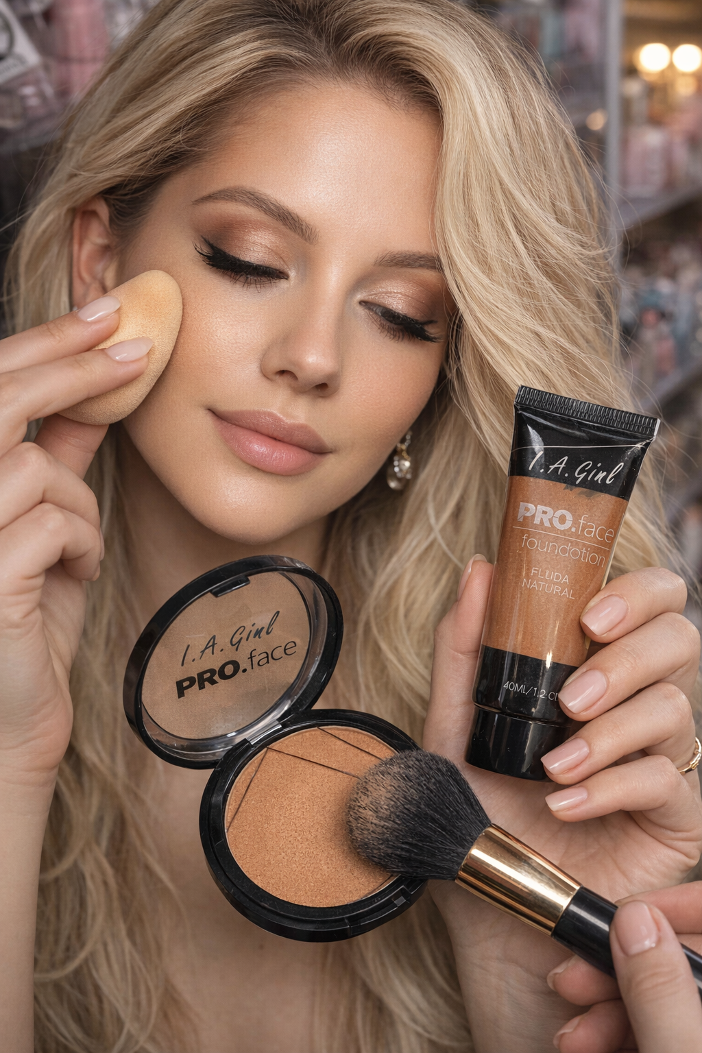Set makeup (fondatinë + pudër) matte