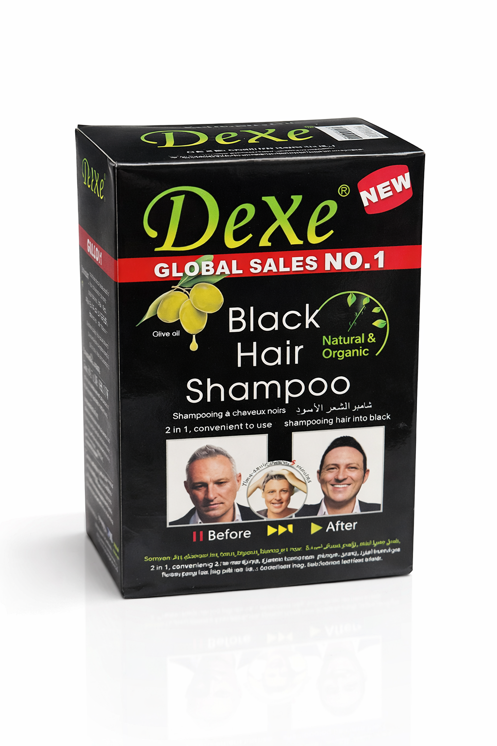 Shampo për ngjyrosjen e flokëve në të zezë