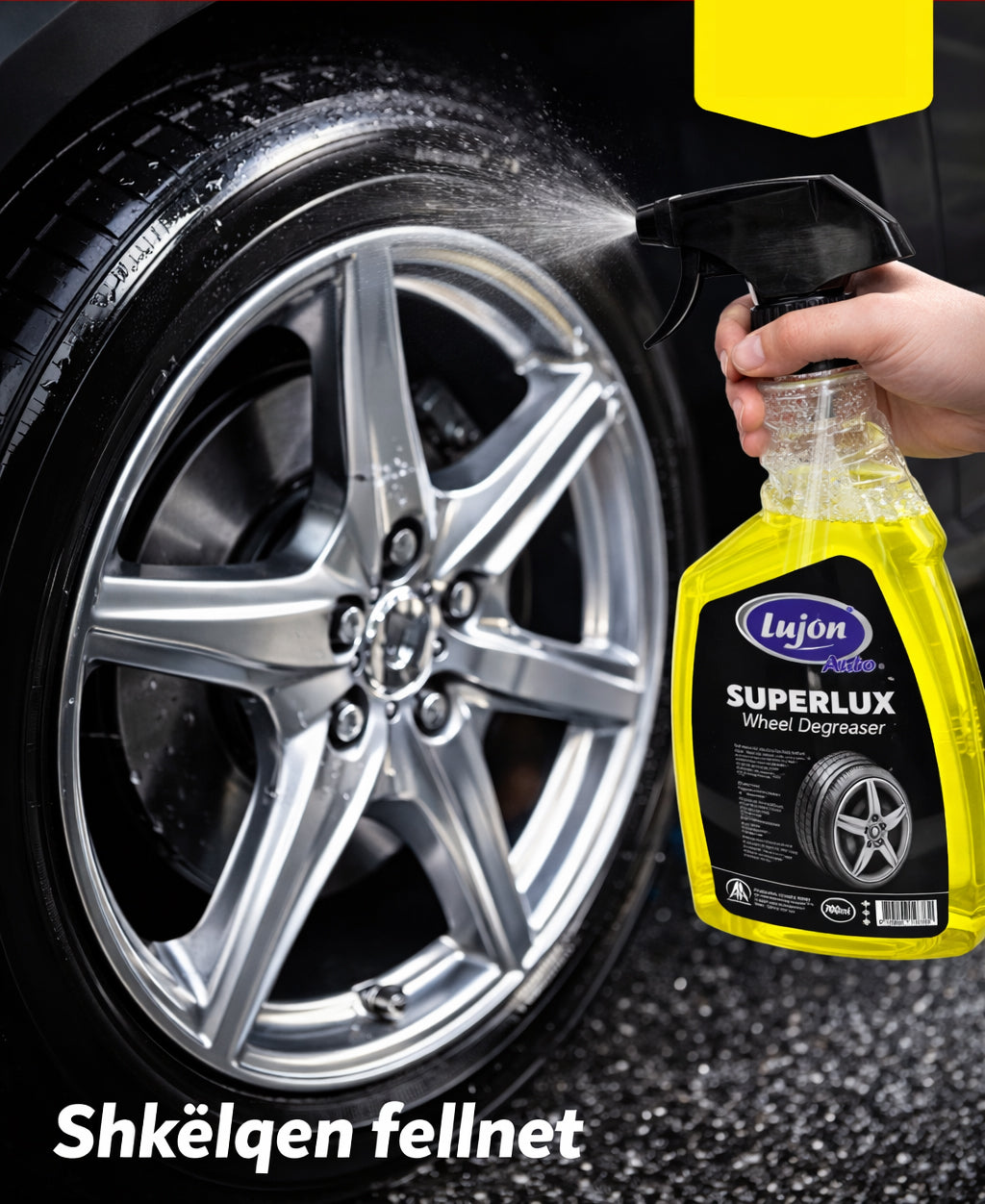 Sprej për shkëlqim të gomave