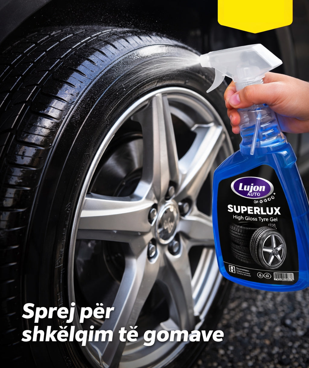 Sprej për shkëlqim të gomave